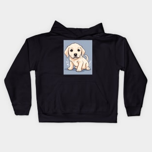 Baby Labrador Retriever Puppy With A Cute Wee Face Kids Hoodie